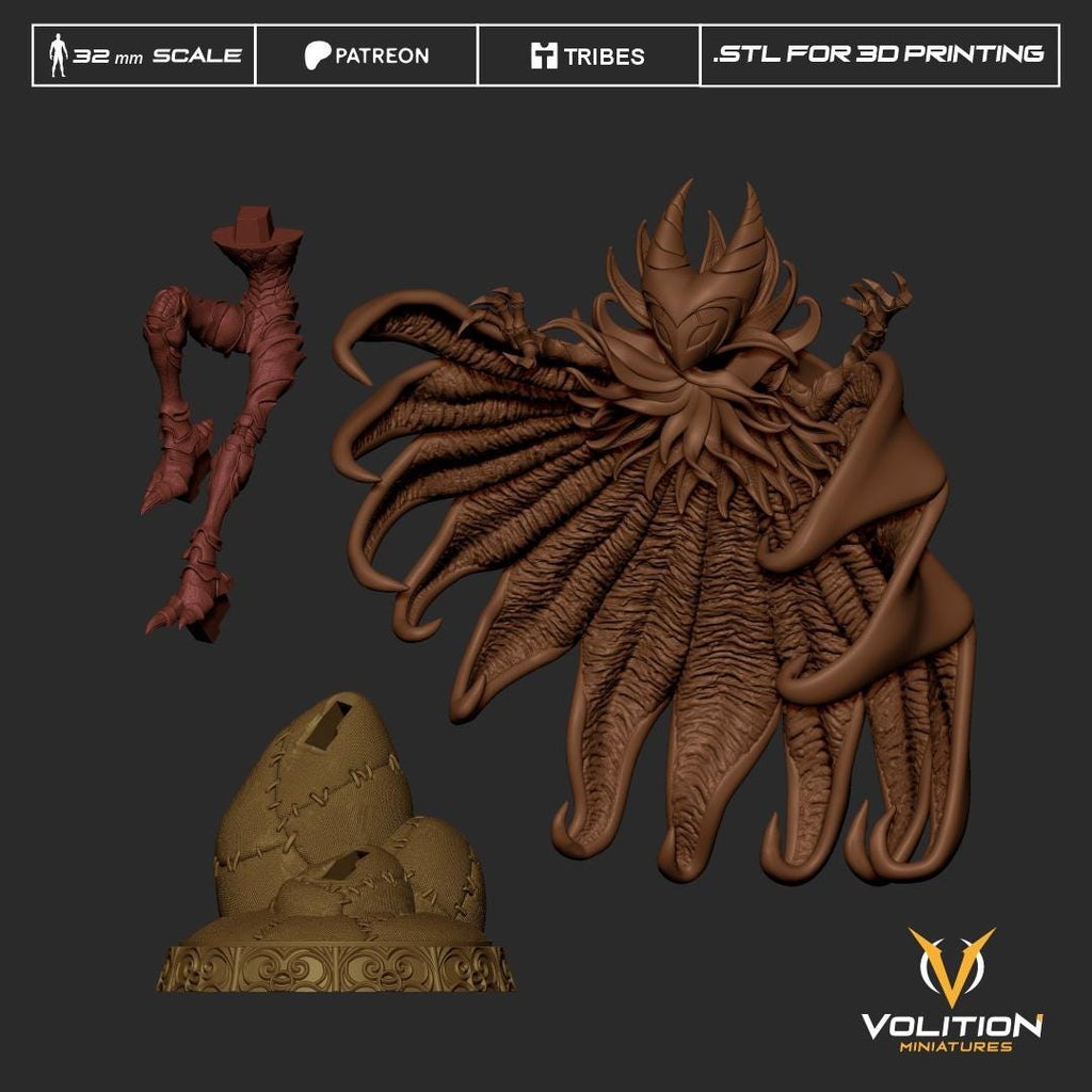 Nightmare King Grimm Miniature | 32mm Resin Figurine, Diorama Base