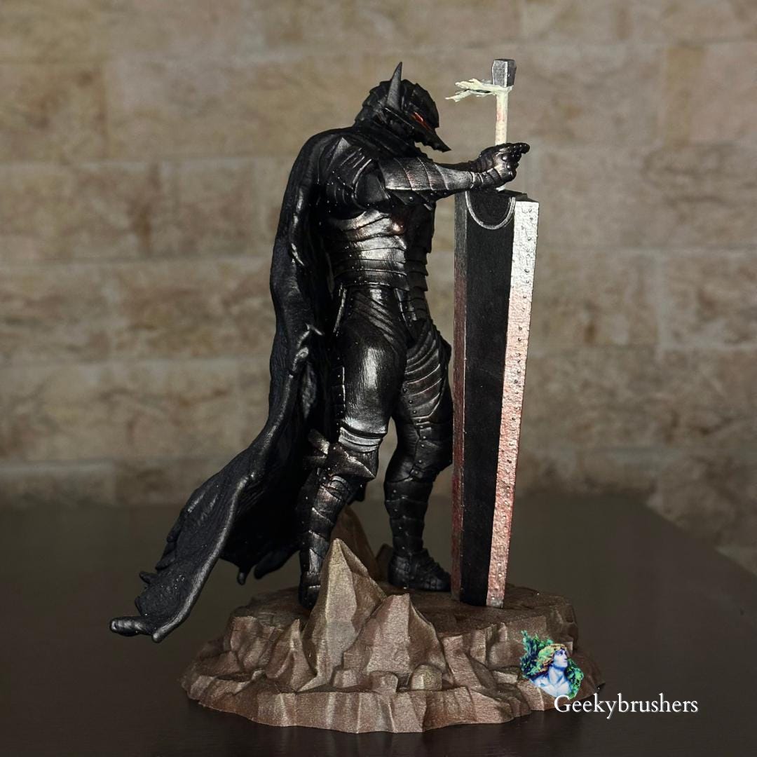 Guts Berserker Armor Painted Statue | Berserk Resin Statue