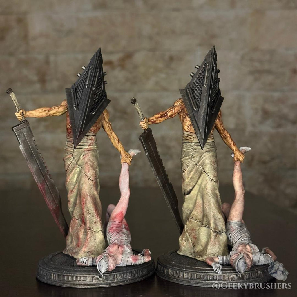 Pyramid Head Silent Hill Statue | Hand-Painted Resin Diorama (140mm)