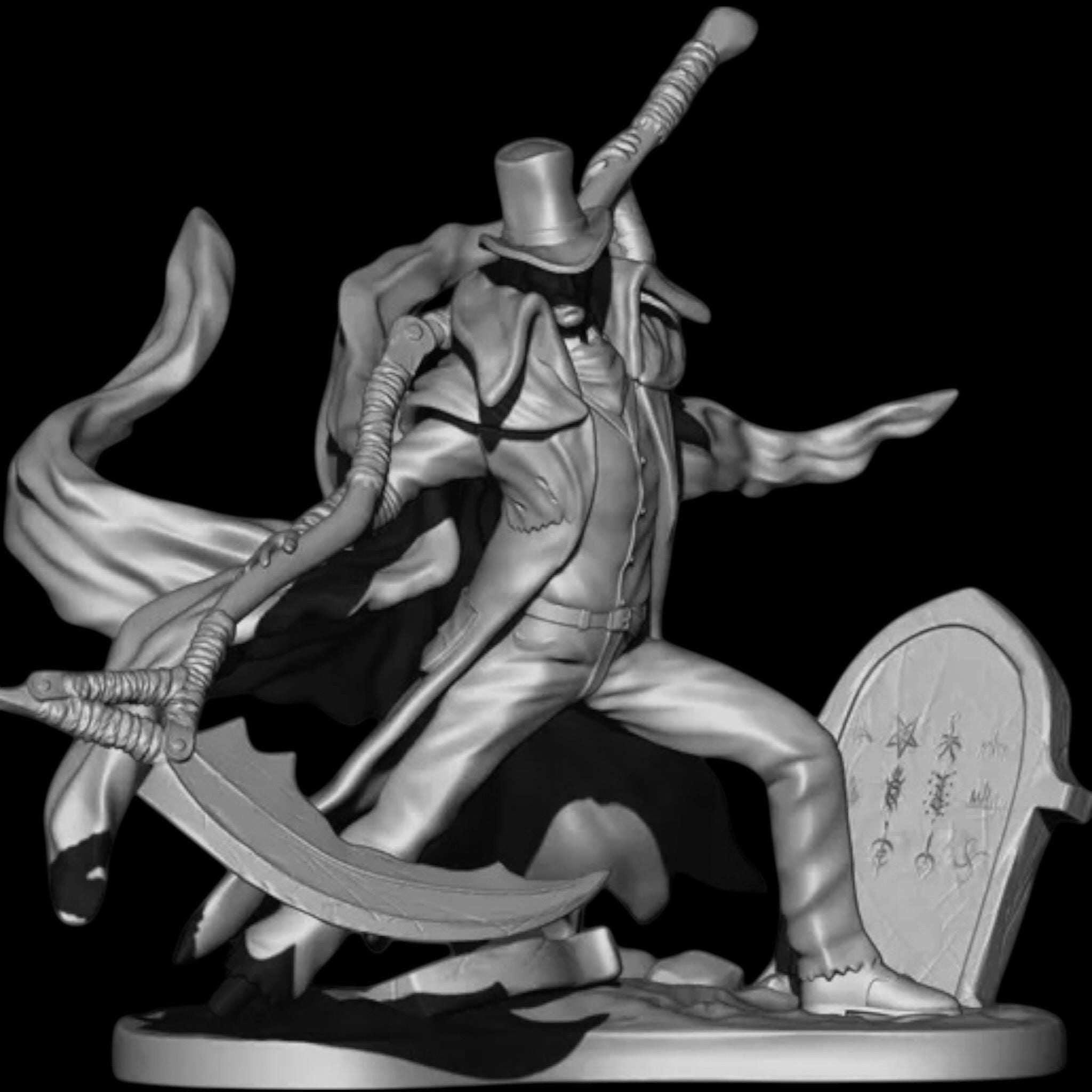 Gehrman Miniature tabletop, Bloodborne Hand-Painted Resin Statue