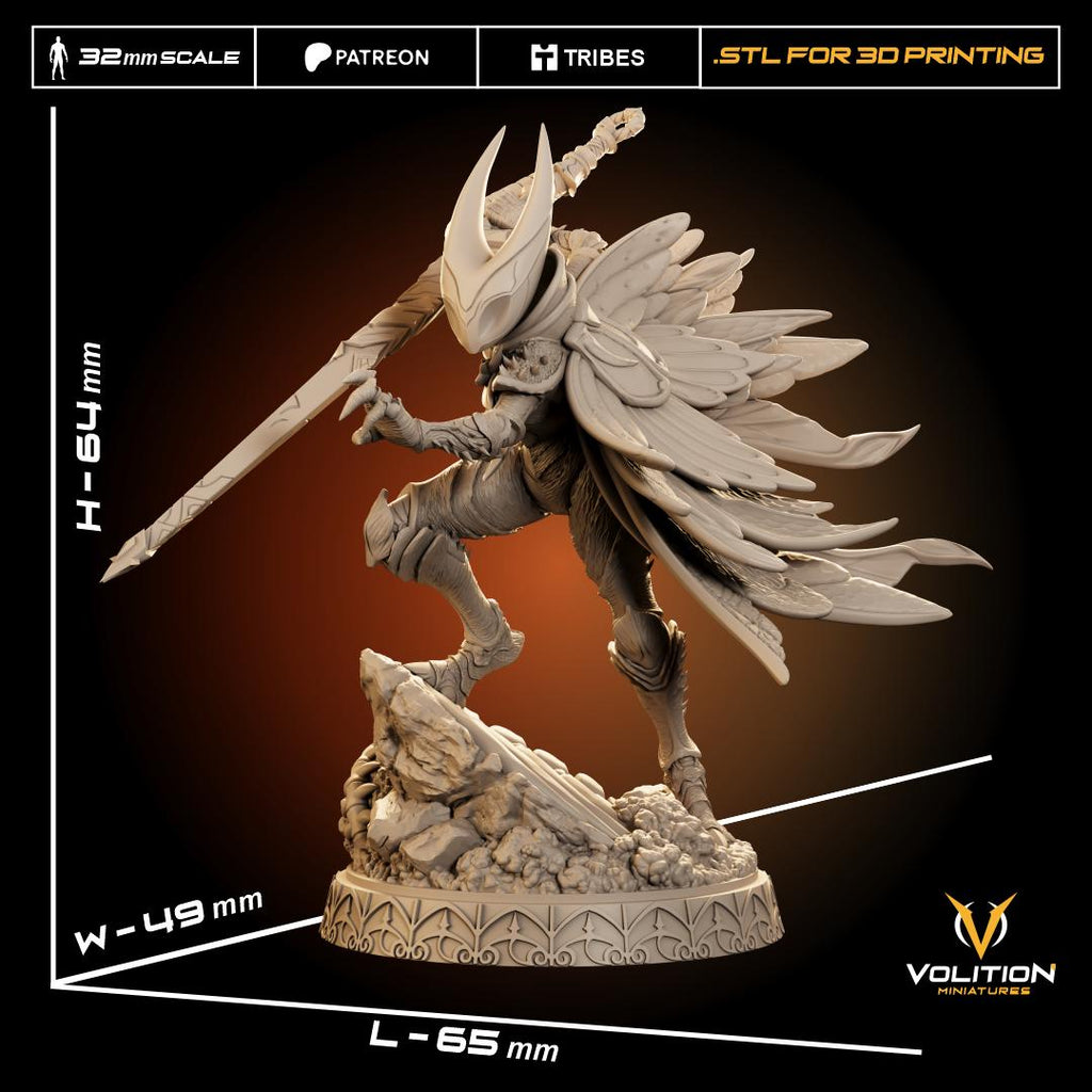 Hornet Miniature Resin Figurine | Hollow Knight Diorama, 32mm Scale