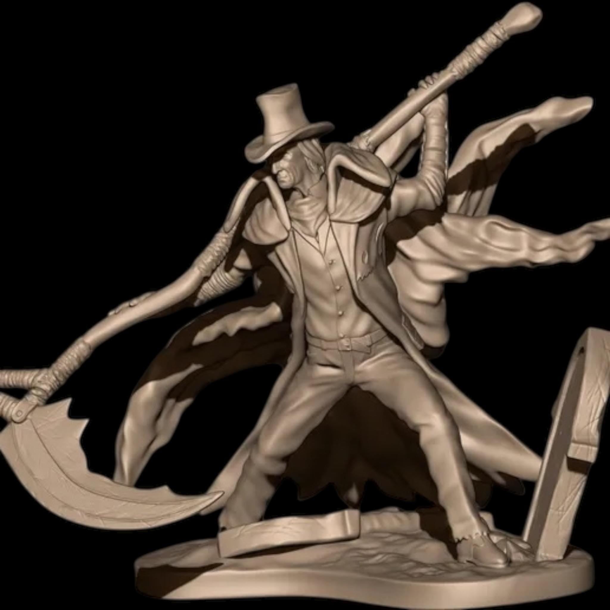 Gehrman Miniature tabletop, Bloodborne Hand-Painted Resin Statue