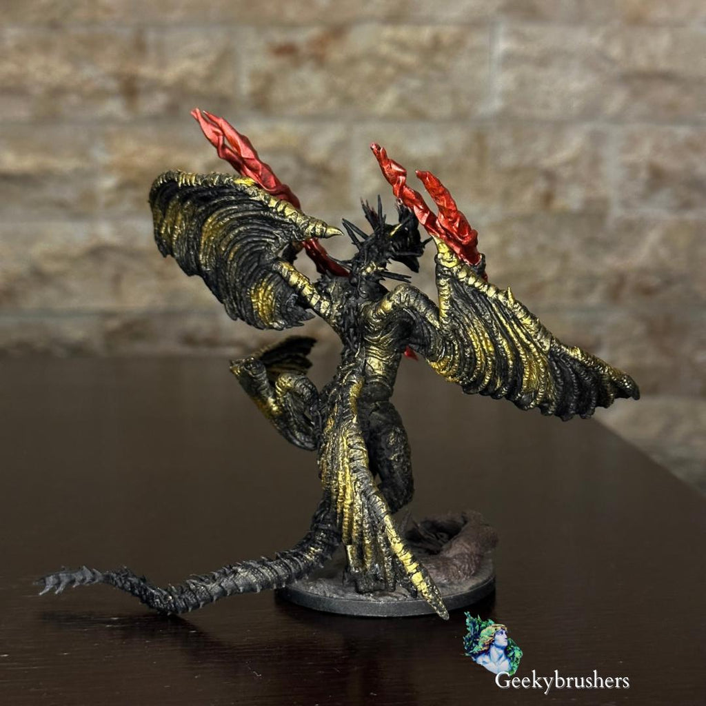 Lichdragon Fortissax, Hand-Painted Resin Statue, Elden Ring Collectible Fanart