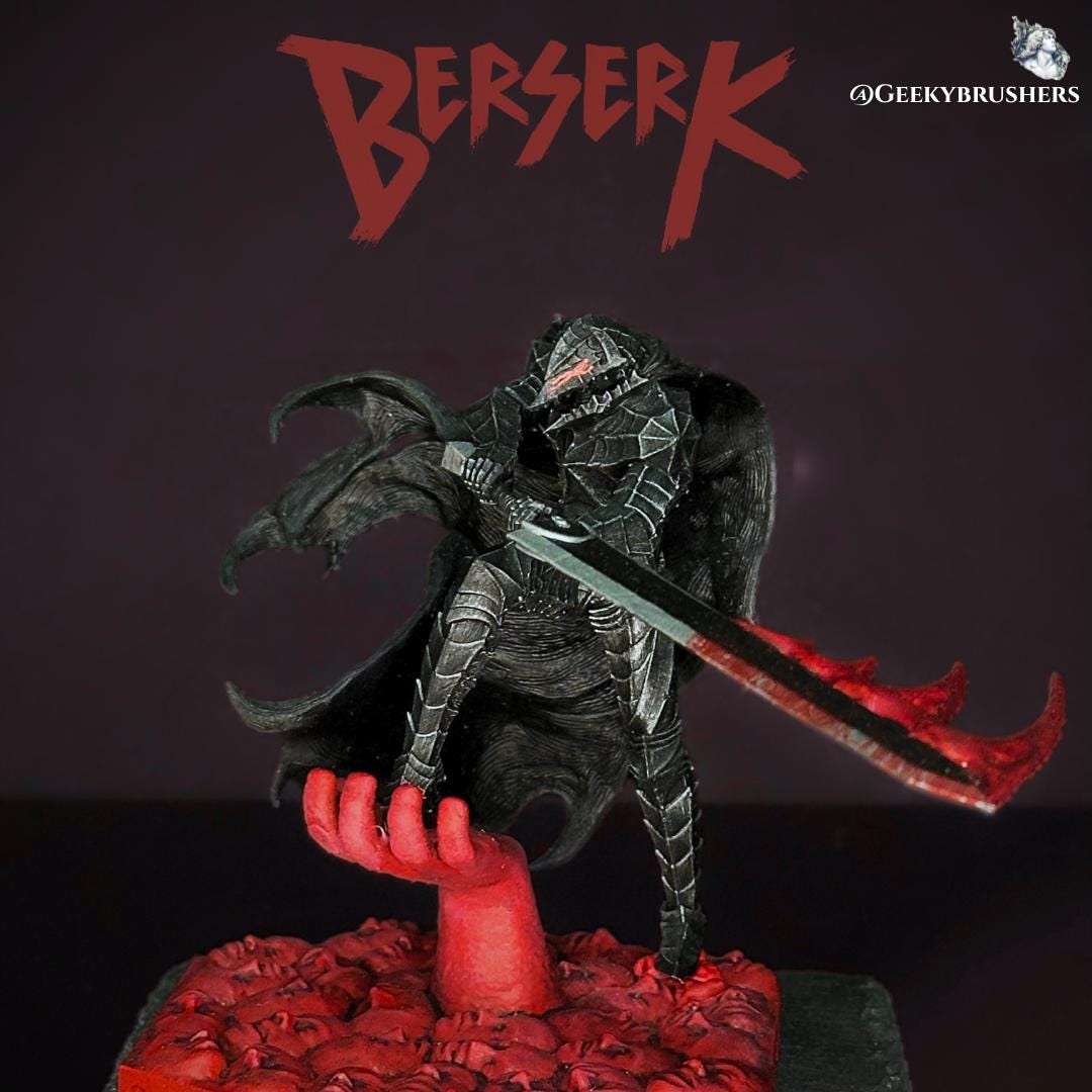Berserk Guts Berserker Armor Figure: Hand-Painted Resin Statue