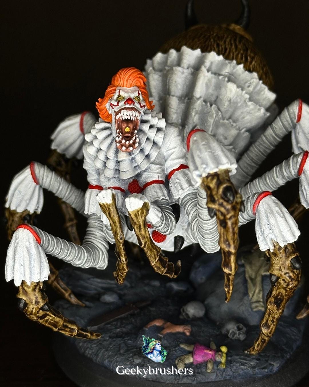 It - Pennywise Spider form Figure | Hand-Painted Resin Diorama (75mm)