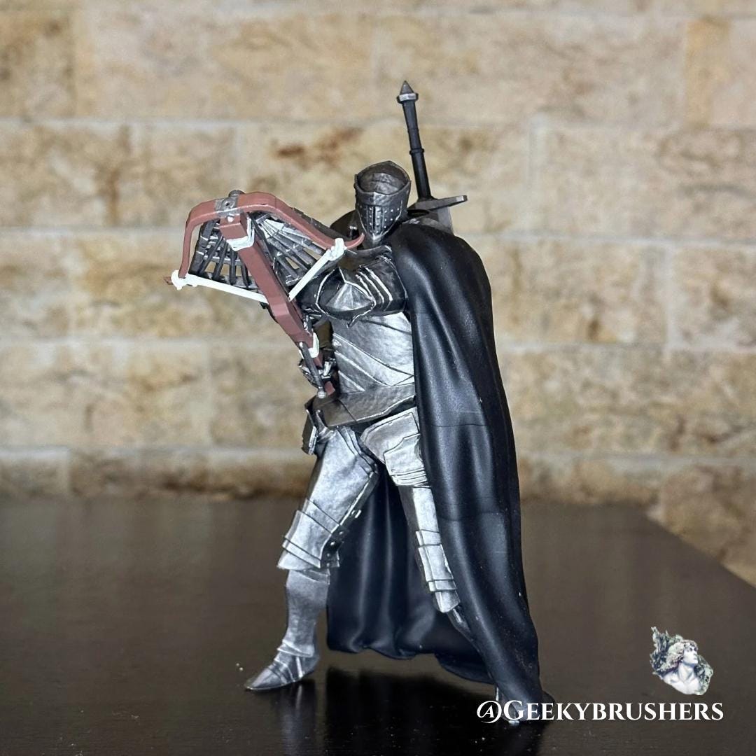 Blackgaol knight Elden Ring Figure-Miniature-Statue | Hand-Painted Resin Fan Art Statue
