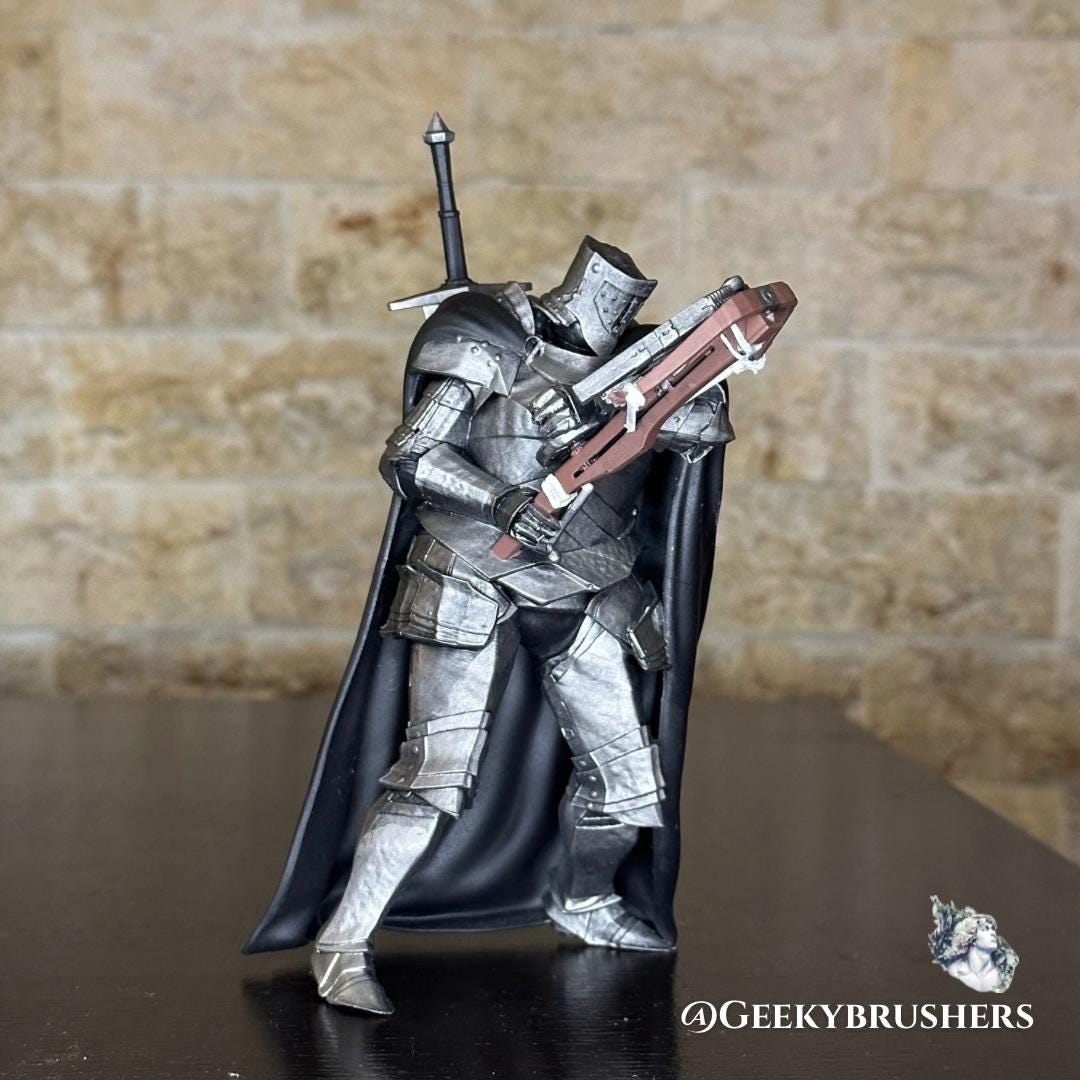 Blackgaol knight Elden Ring Figure-Miniature-Statue | Hand-Painted Resin Fan Art Statue