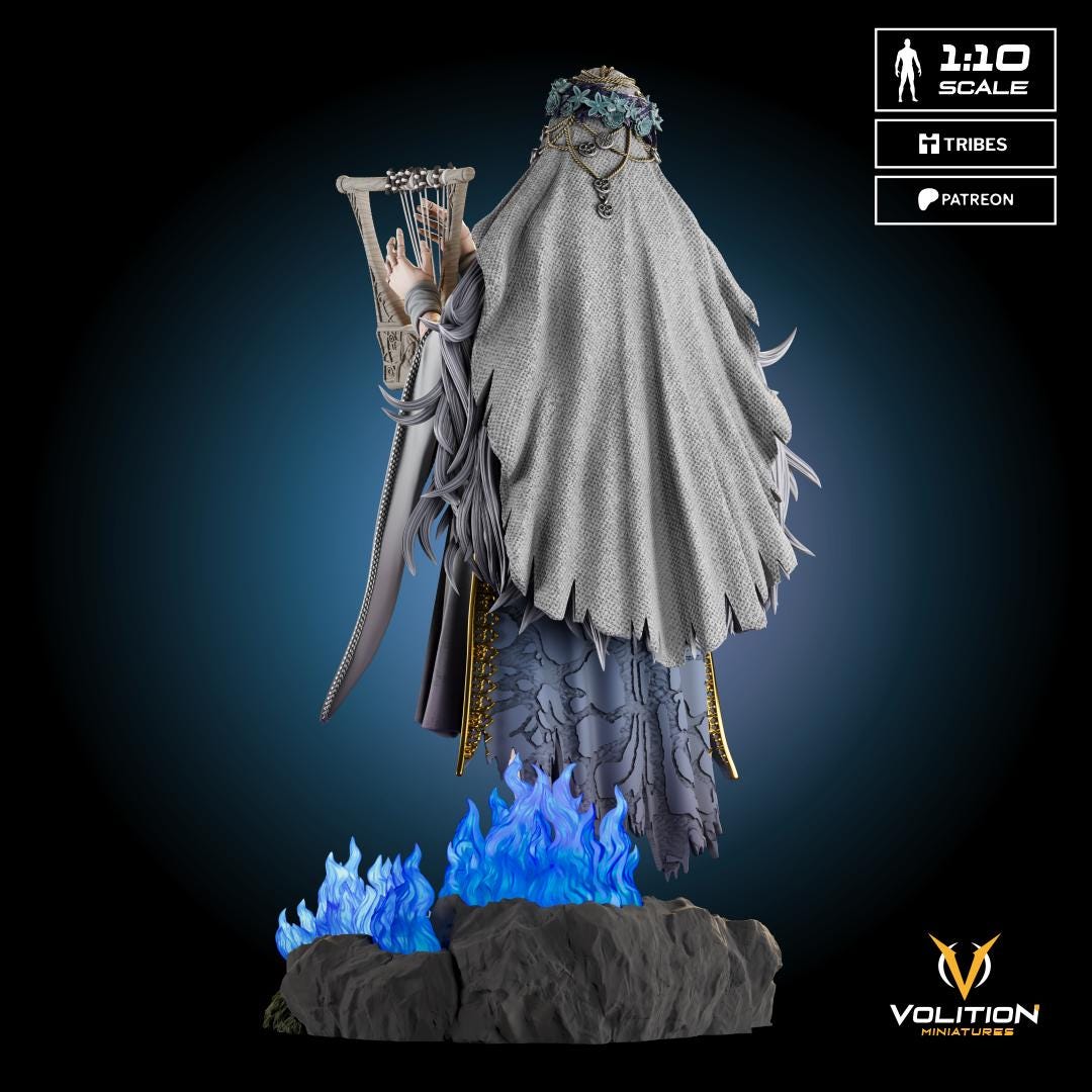 Elden Ring Revenant & Sebastian Statue | Hand-Painted Resin Collectible