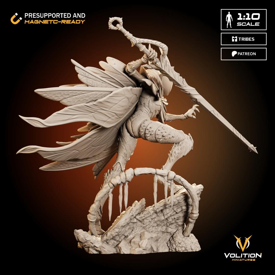 Hornet  from Hollow Knight Silksong| 1:10 Statue |Highly Detailed| VolitionMiniatures Model | Painted-Unpainted |Diorama Fanart