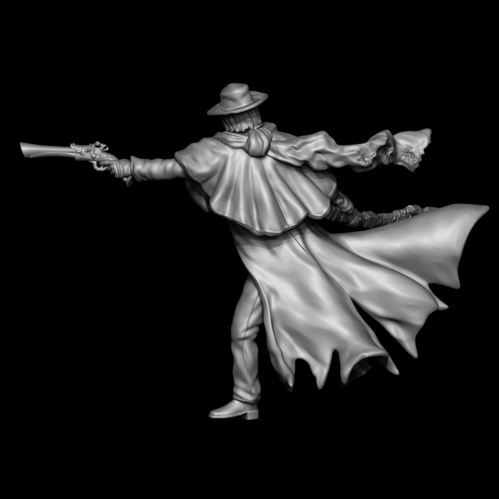 Father Gascoine Miniature tabletop, Bloodborne Hand-Painted Resin Statue