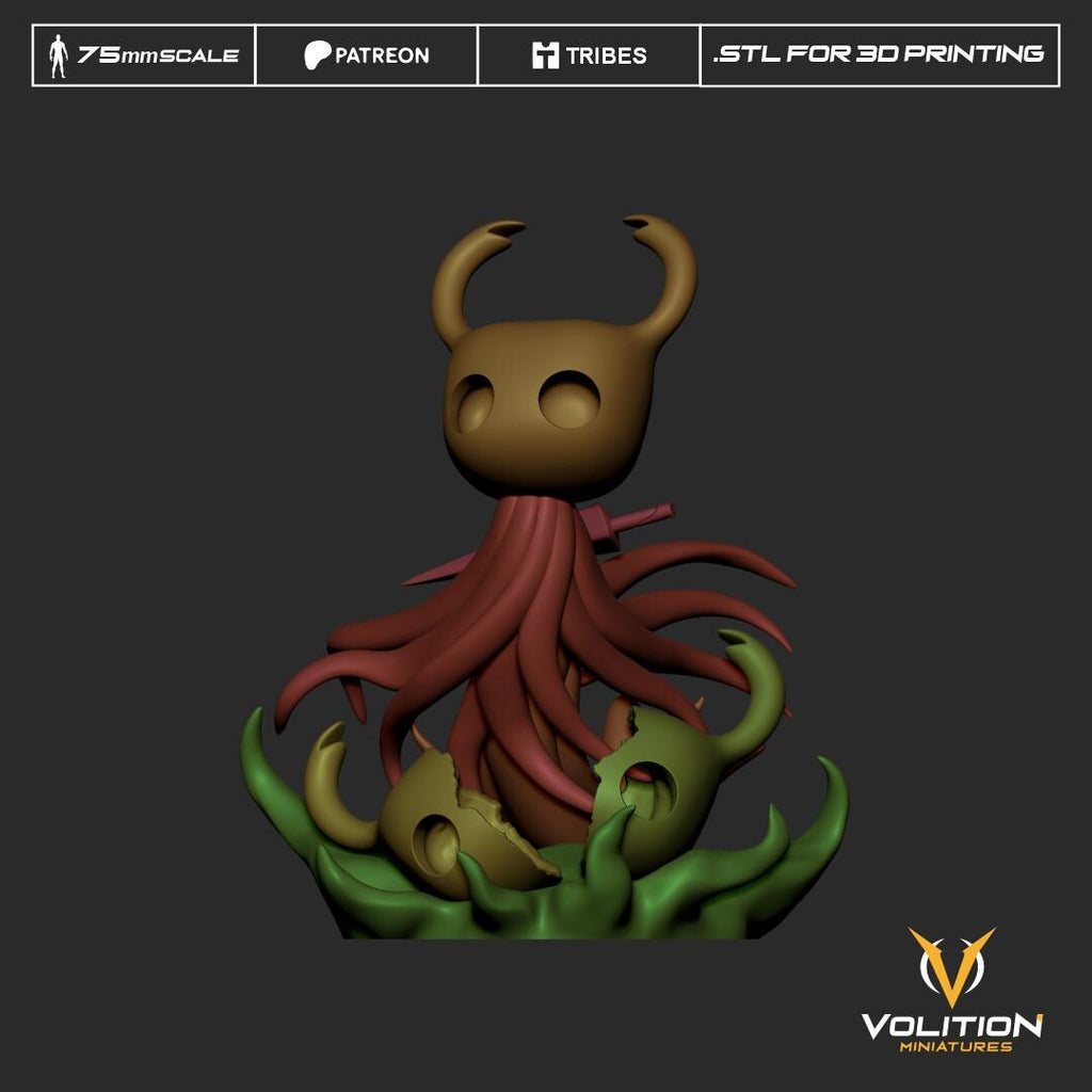 Shadow Hollow Knight  Resin Figure | VolitionMiniatures 75mm Diorama