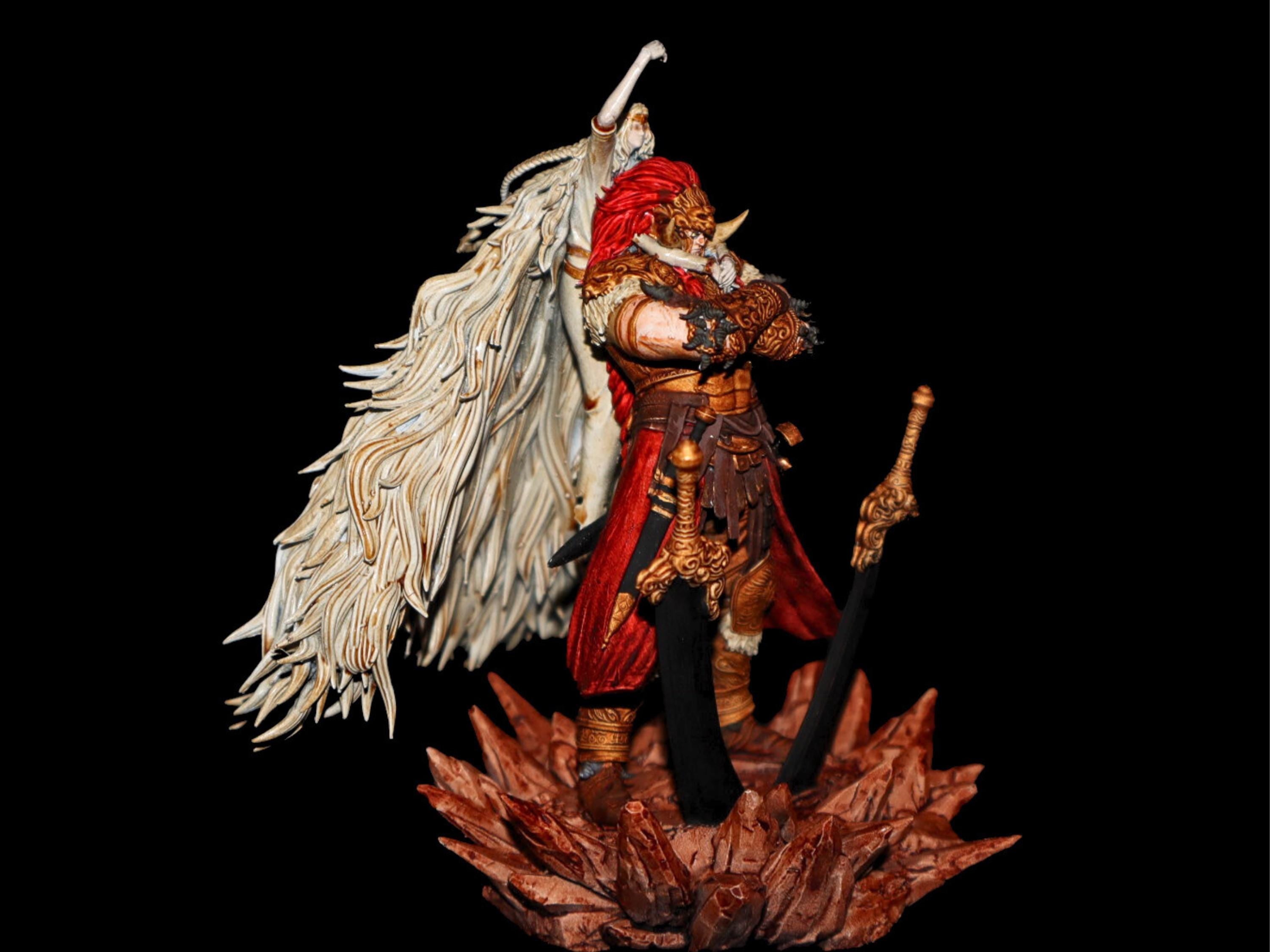 Promised Consort Radahn & Miquella | Elden Ring Fanmade Figure/Miniature| Hand-Painted Collector’s Statue