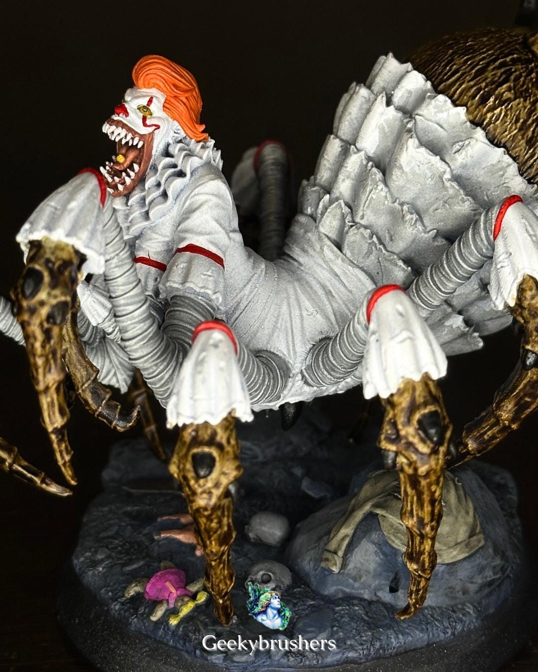 It - Pennywise Spider form Figure | Hand-Painted Resin Diorama (75mm)
