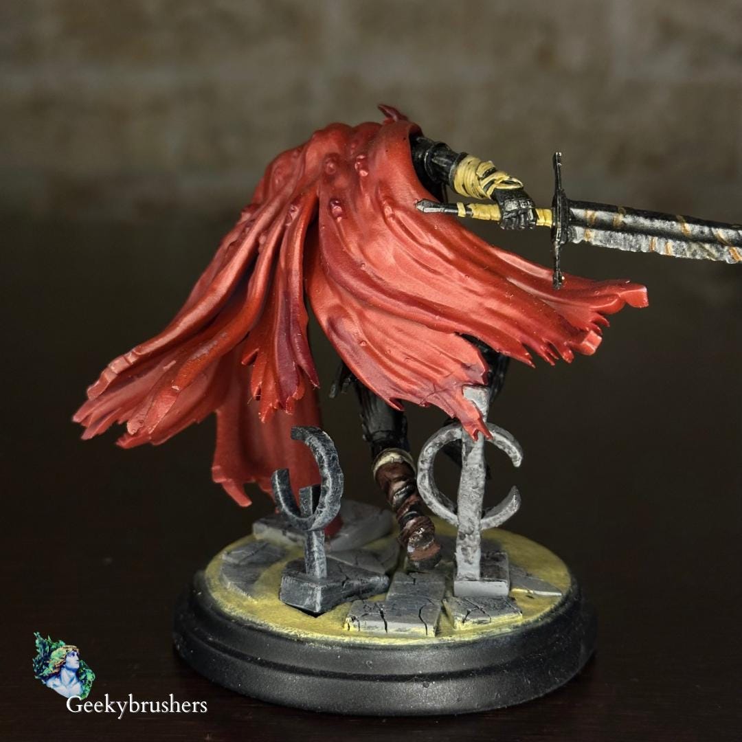 Slave Knight Gael Figure | Dark Souls 3 Fan Art Statue | Hand Painted & Unpainted | 3” Figurine or 180mm Collector Statue | Resin Model