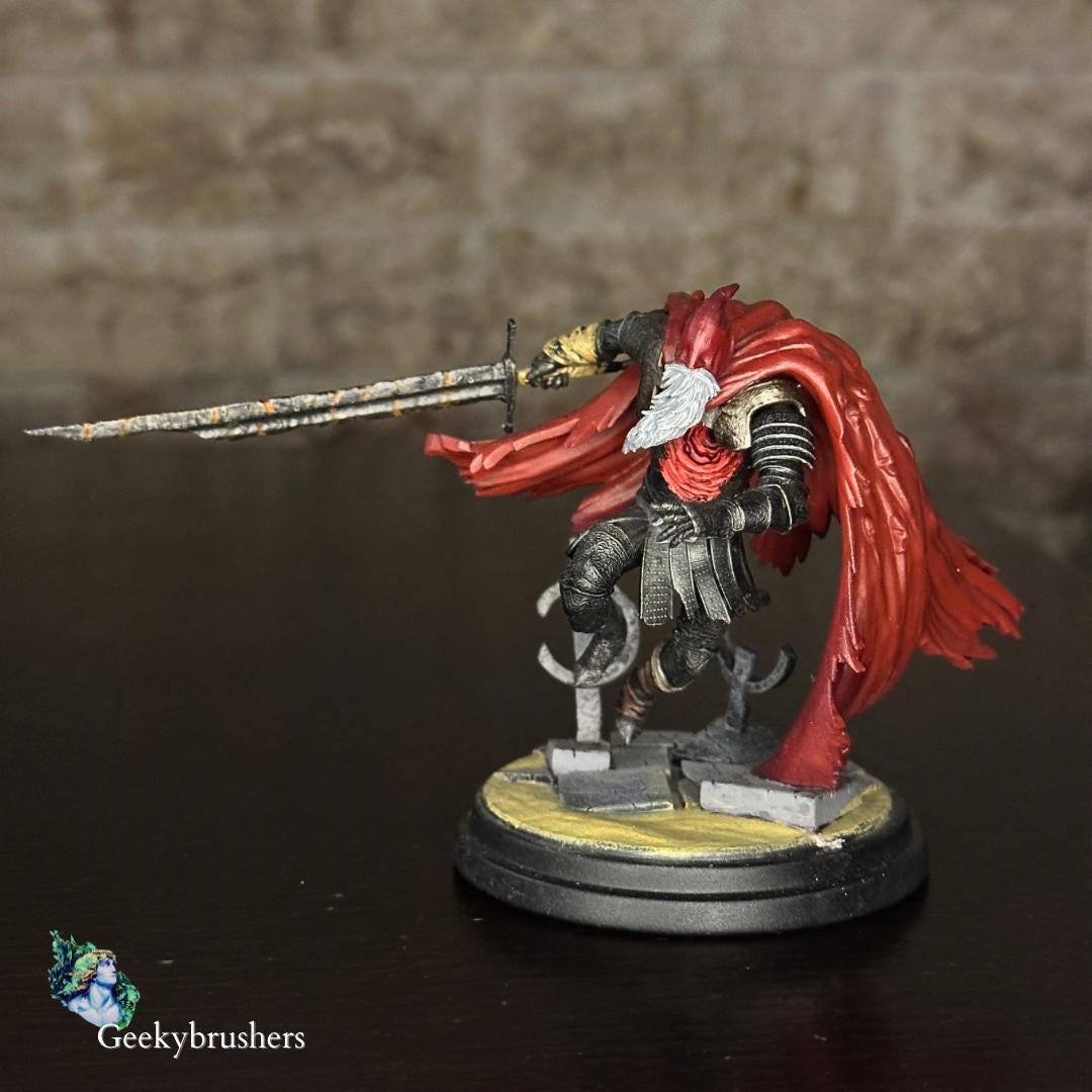 Slave Knight Gael Figure | Dark Souls 3 Fan Art Statue | Hand Painted & Unpainted | 3” Figurine or 180mm Collector Statue | Resin Model