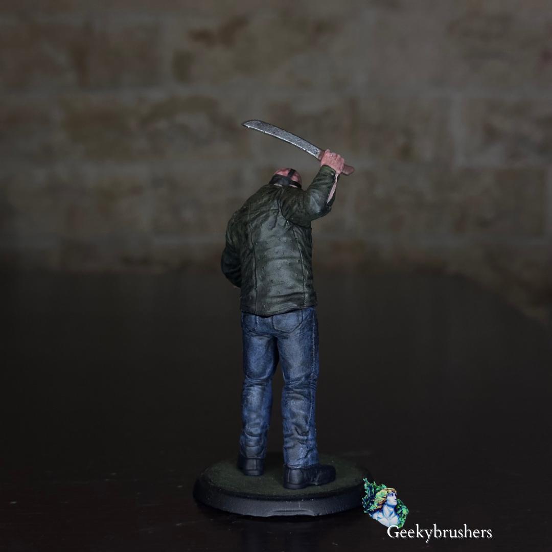 Jason Vorhees Friday 13th mini Figure| Halloween collectible | Hand-Painted Resin Diorama (75mm)