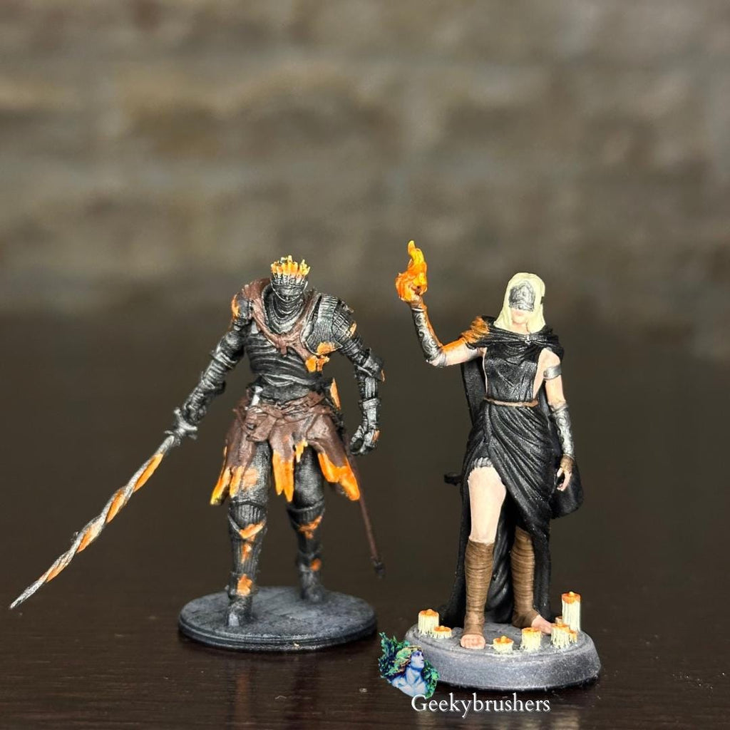 Soul of cinder miniature |  Resin Statue | Dark Souls 3 , high Detailed ~32mm scale