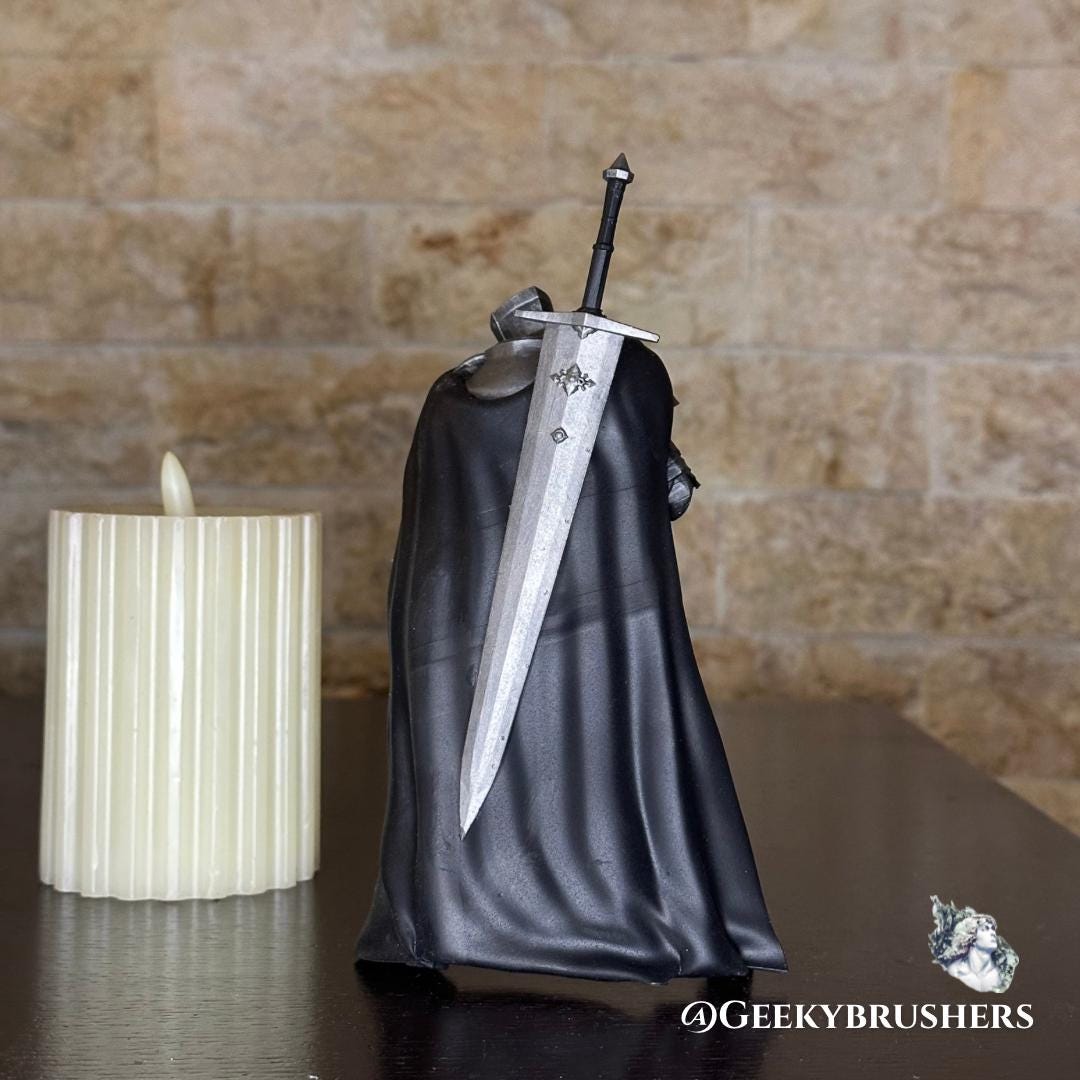Blackgaol knight Elden Ring Figure-Miniature-Statue | Hand-Painted Resin Fan Art Statue