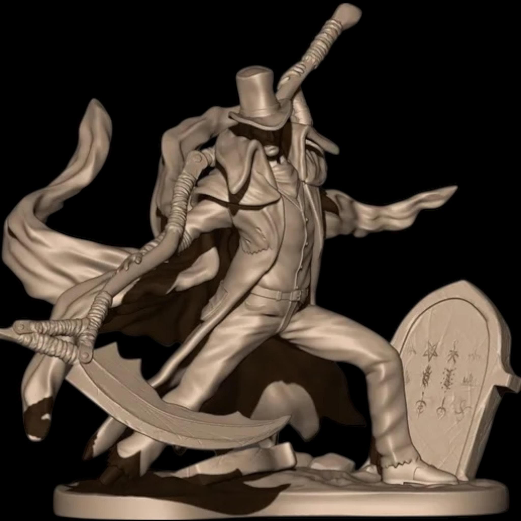 Gehrman Miniature tabletop, Bloodborne Hand-Painted Resin Statue