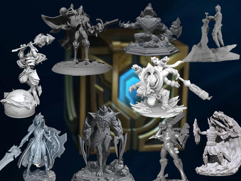 League of Legends Champion Miniatures – 3 inches/ 70-80mm Collectible Figurines