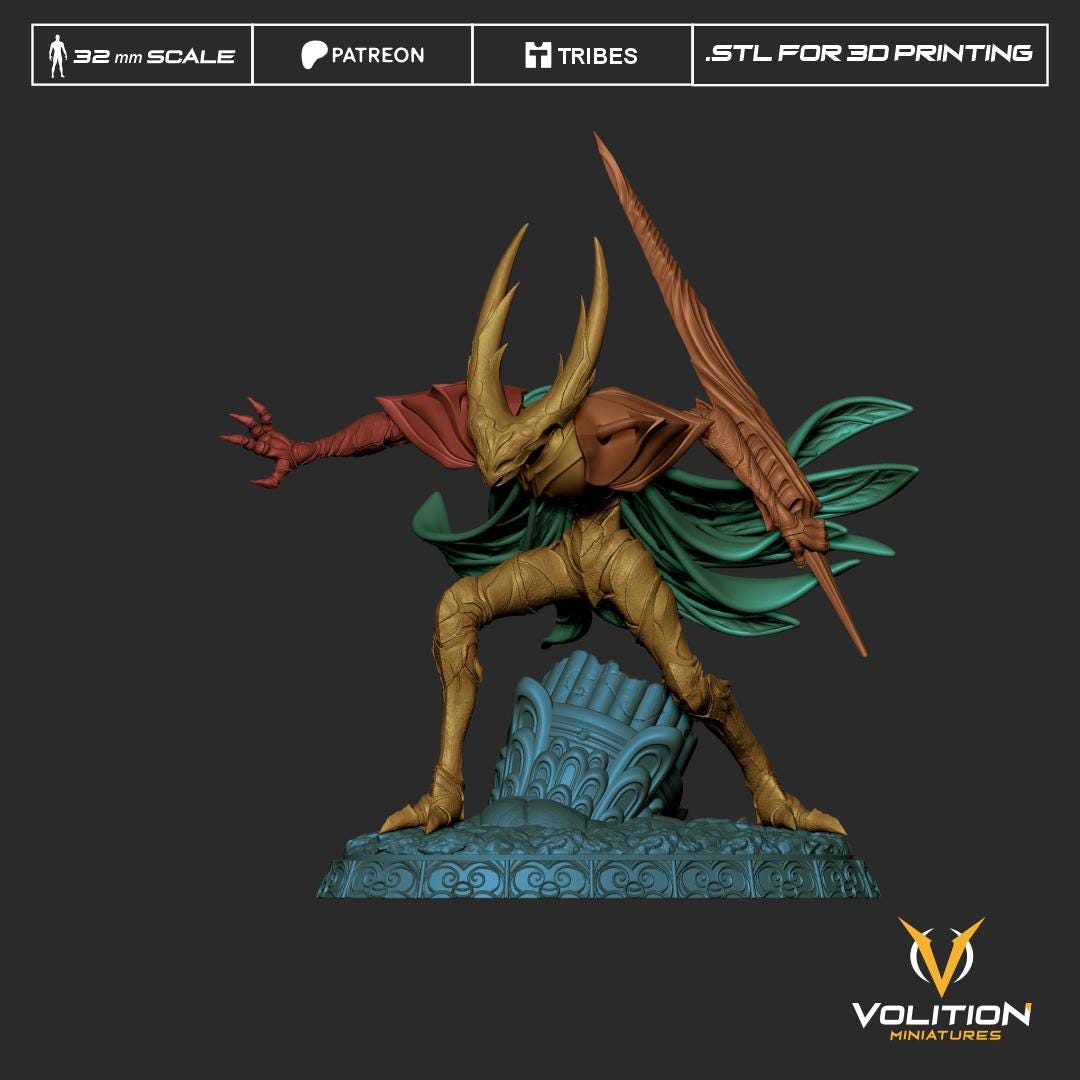 Pure Vessel Miniature Resin Figurine | Hollow Knight Diorama, 32mm Scale