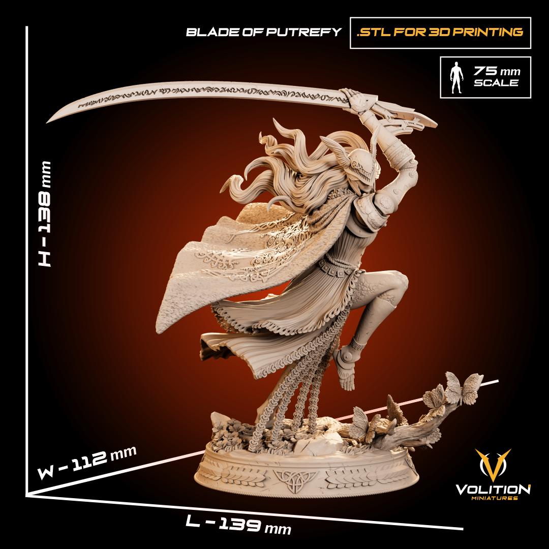 Malenia, Blade of Miquella, Hand-Painted Resin Statue, Elden Ring Collectible