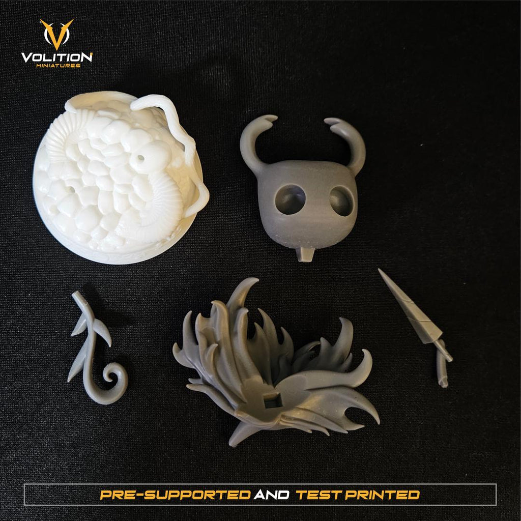 Hollow Knight Figure | Hand-Painted or Unpainted Resin Statue | 75mm & 32mm Scale