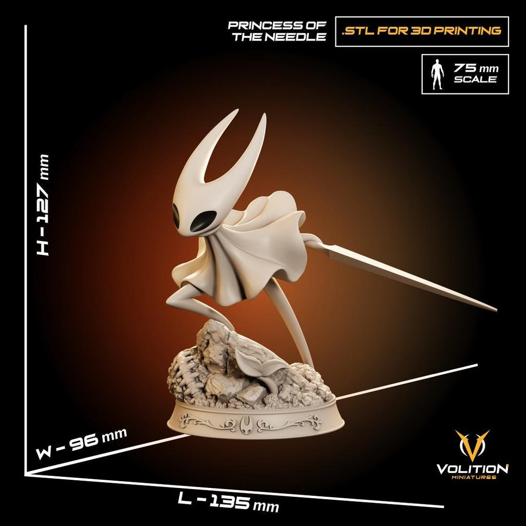 Hand-Painted Hornet Hollow Knight Figure | Resin Fan Art Statue