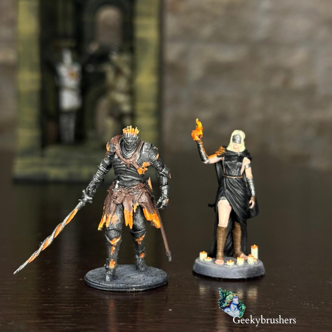 Soul of cinder miniature |  Resin Statue | Dark Souls 3 , high Detailed ~32mm scale