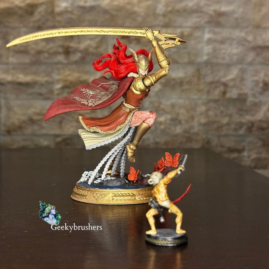 Let me solo her Miniature & Figure | Hand-Painted or Unpainted Resin Statue | Elden Ring Collectible | 16K Print | VolitionMiniatures