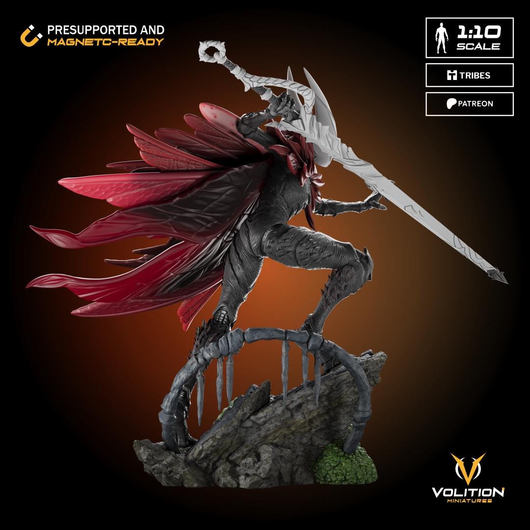 Hornet  from Hollow Knight Silksong| 1:10 Statue |Highly Detailed| VolitionMiniatures Model | Painted-Unpainted |Diorama Fanart