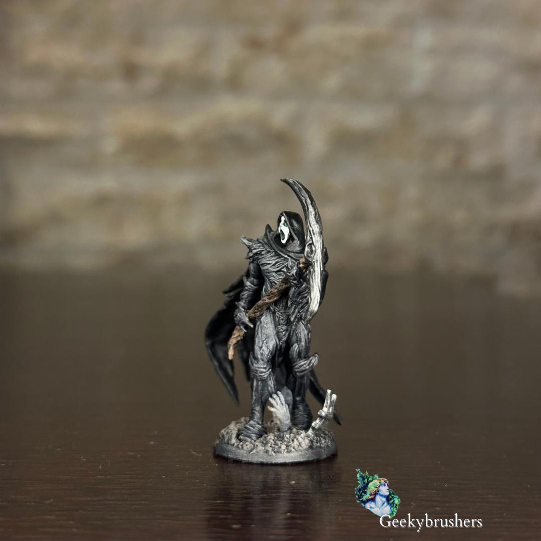 Ghostface Death miniature 32mm | Halloween collectible | Hand-Painted Resin mini