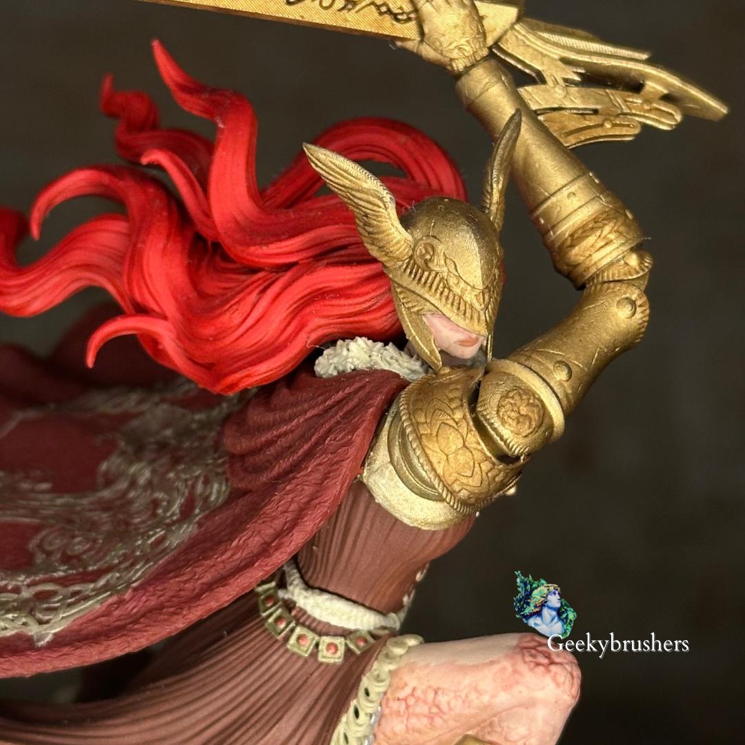 Malenia, Blade of Miquella, Hand-Painted Resin Statue, Elden Ring Collectible