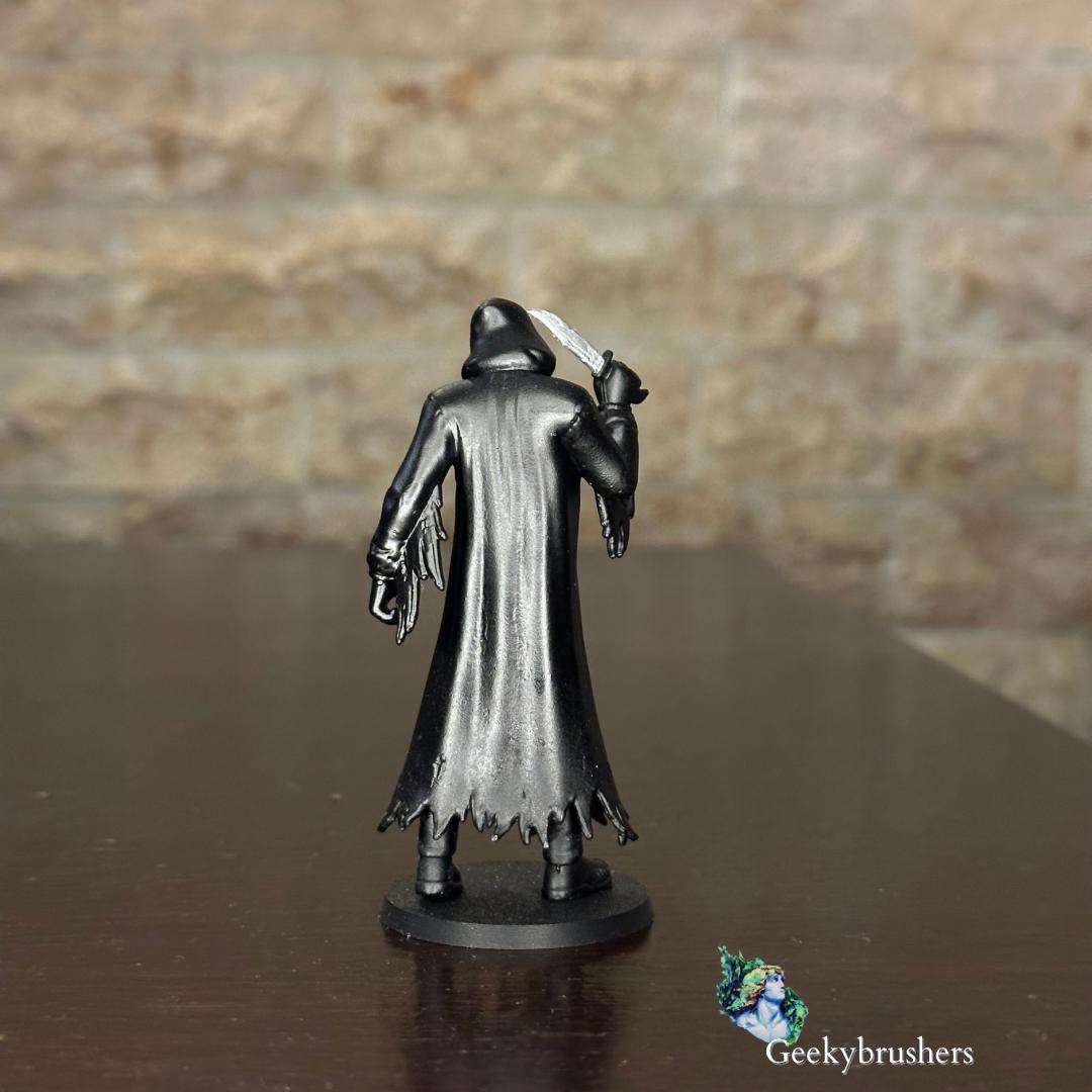 Ghostface Scream mini Figure| Halloween collectible | Hand-Painted Resin Diorama (75mm)
