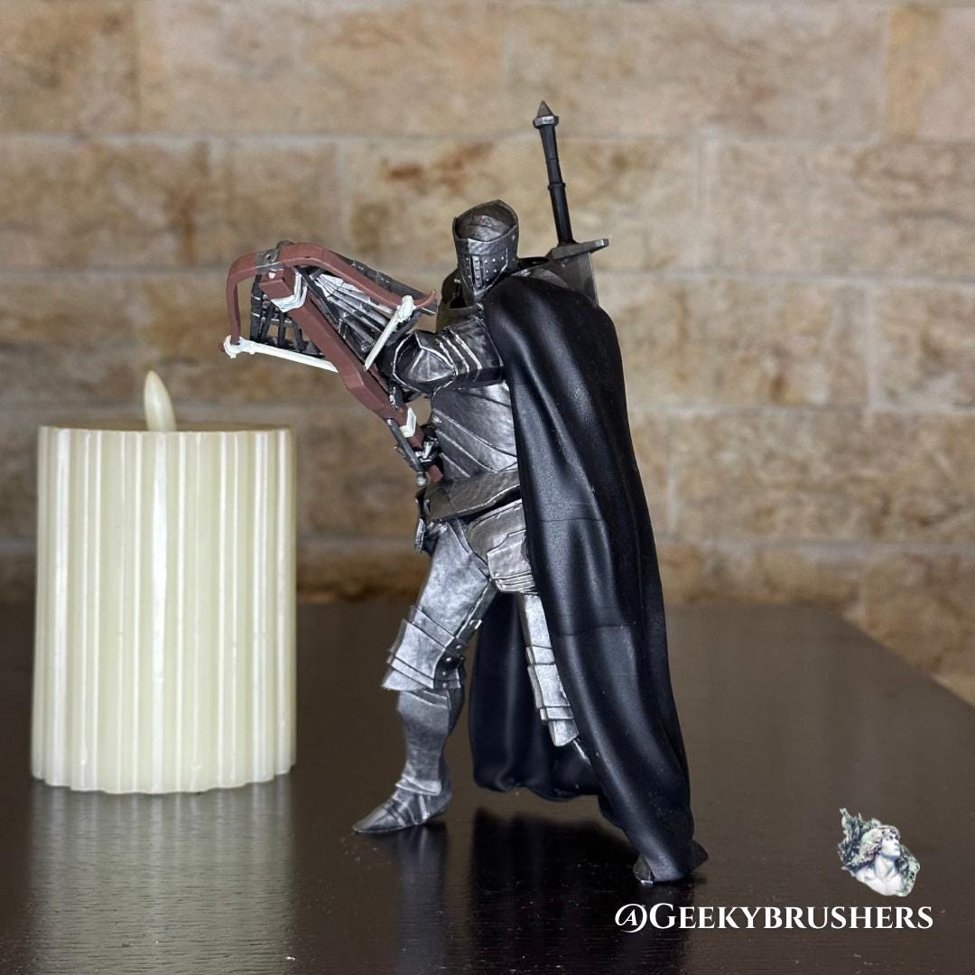 Blackgaol knight Elden Ring Figure-Miniature-Statue | Hand-Painted Resin Fan Art Statue