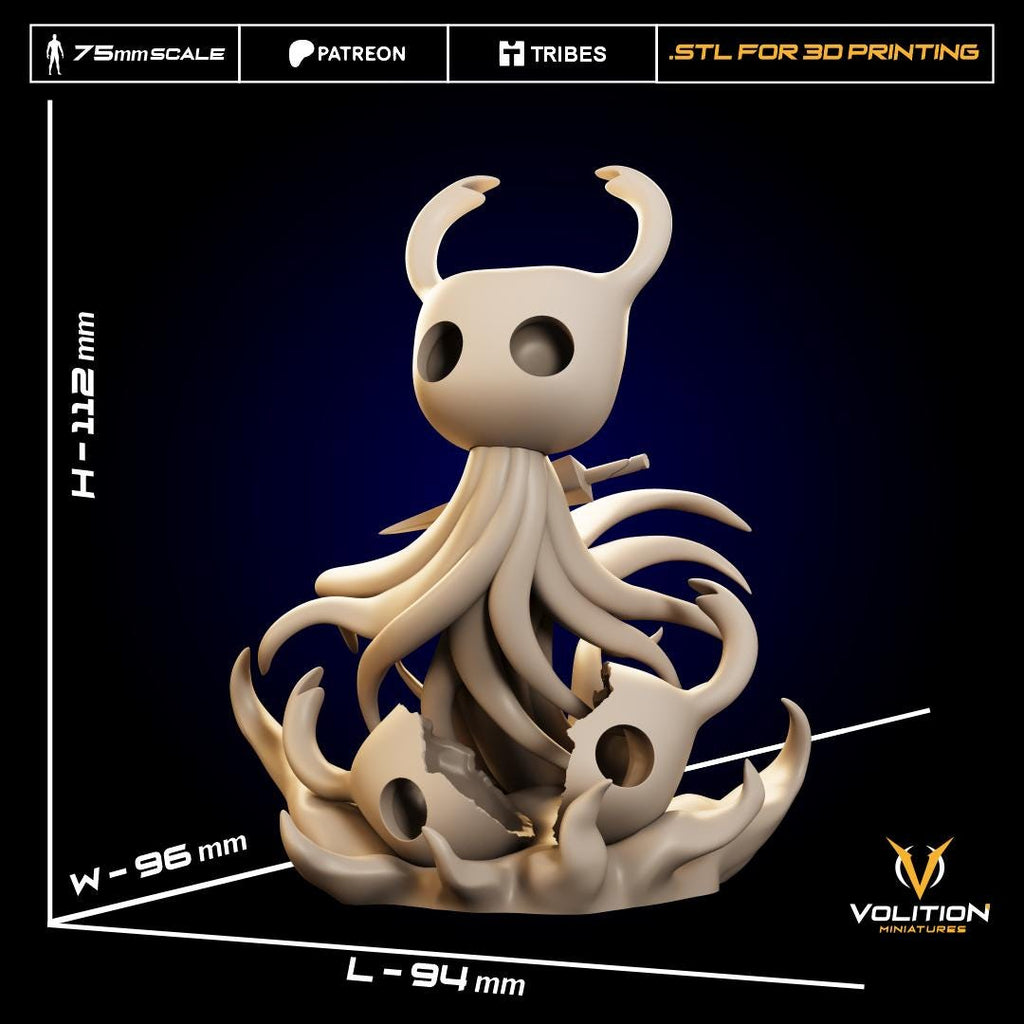 Shadow Hollow Knight  Resin Figure | VolitionMiniatures 75mm Diorama