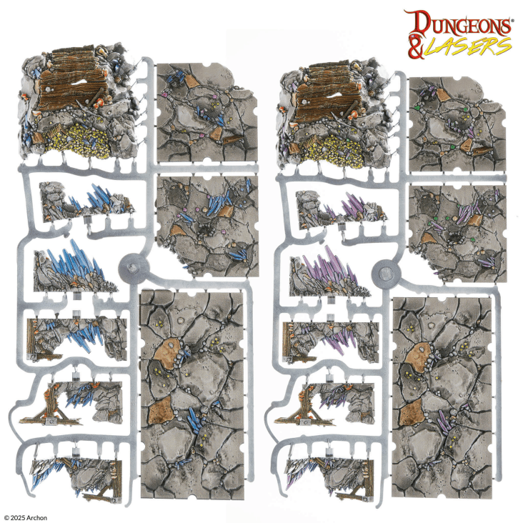 Deep Mines PRISMACAST™ Pre-Painted Terrain
