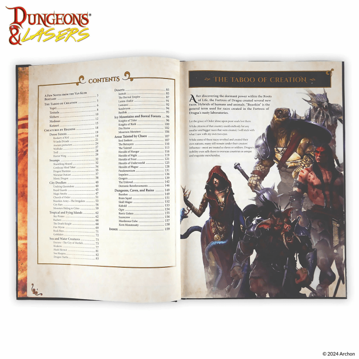 The World of Deuslair: Bestiary Book