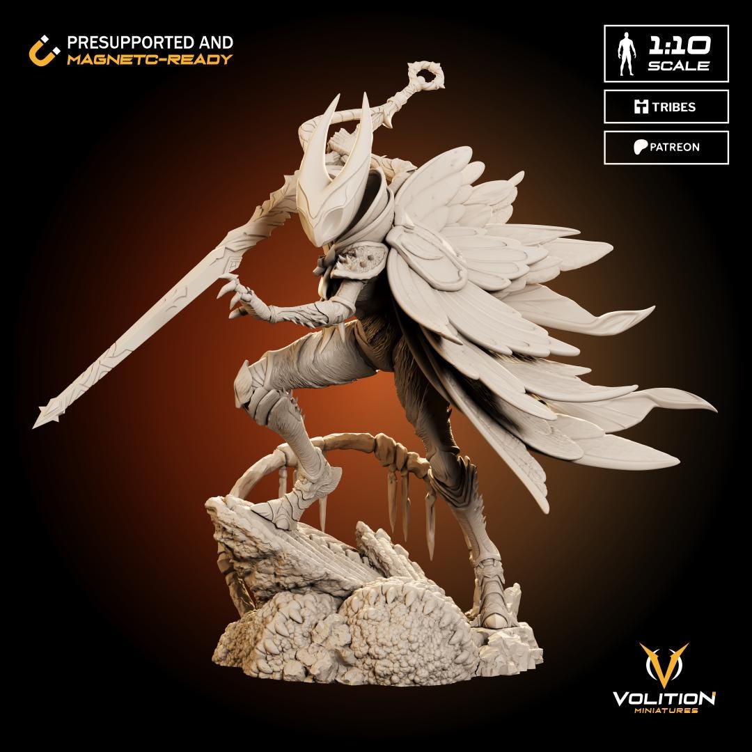 Hornet  from Hollow Knight Silksong| 1:10 Statue |Highly Detailed| VolitionMiniatures Model | Painted-Unpainted |Diorama Fanart
