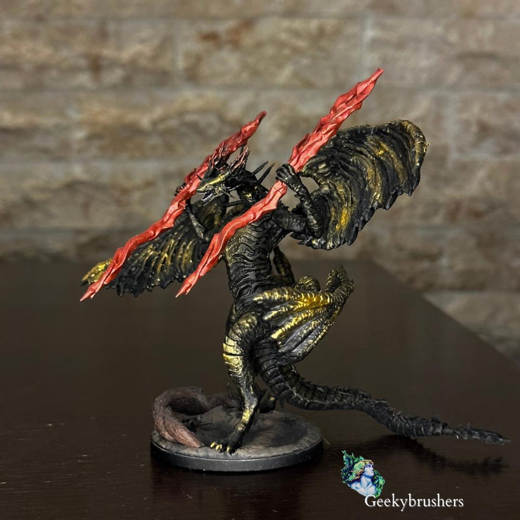 Lichdragon Fortissax, Hand-Painted Resin Statue, Elden Ring Collectible Fanart