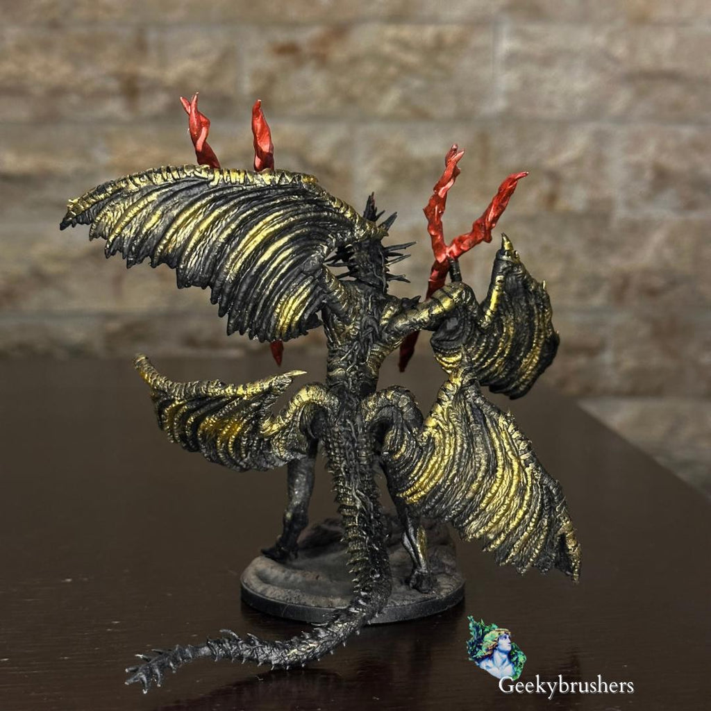 Lichdragon Fortissax, Hand-Painted Resin Statue, Elden Ring Collectible Fanart