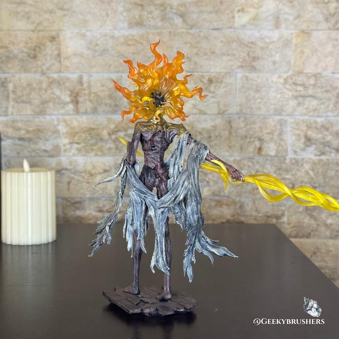 Midra Lord of Frenzied Flame Elden Ring Figure and Glow in the Dark | Shadow of the Erdtree Boss Statue | 3D Printed & Hand Painted