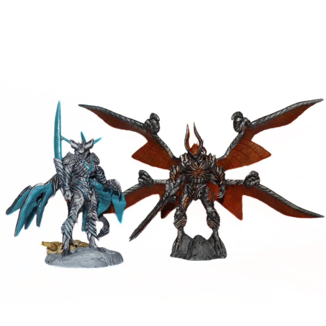Vergil sin devil trigger, devil may cry, handpainted, tabletop, 3d printed, resin