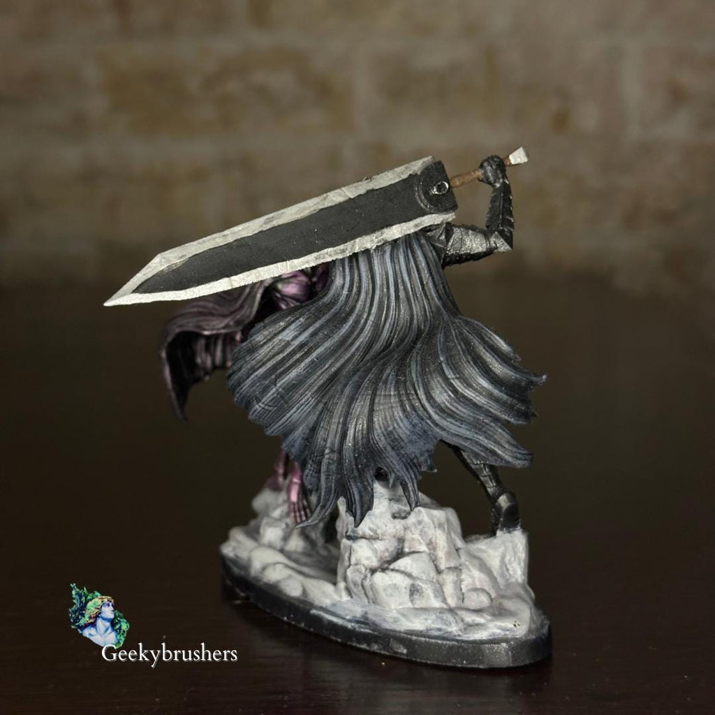 Guts vs Femto Mini Figure – 3" Handmade Resin Statue | Painted or Unpainted Berserk Collectible | Final battle