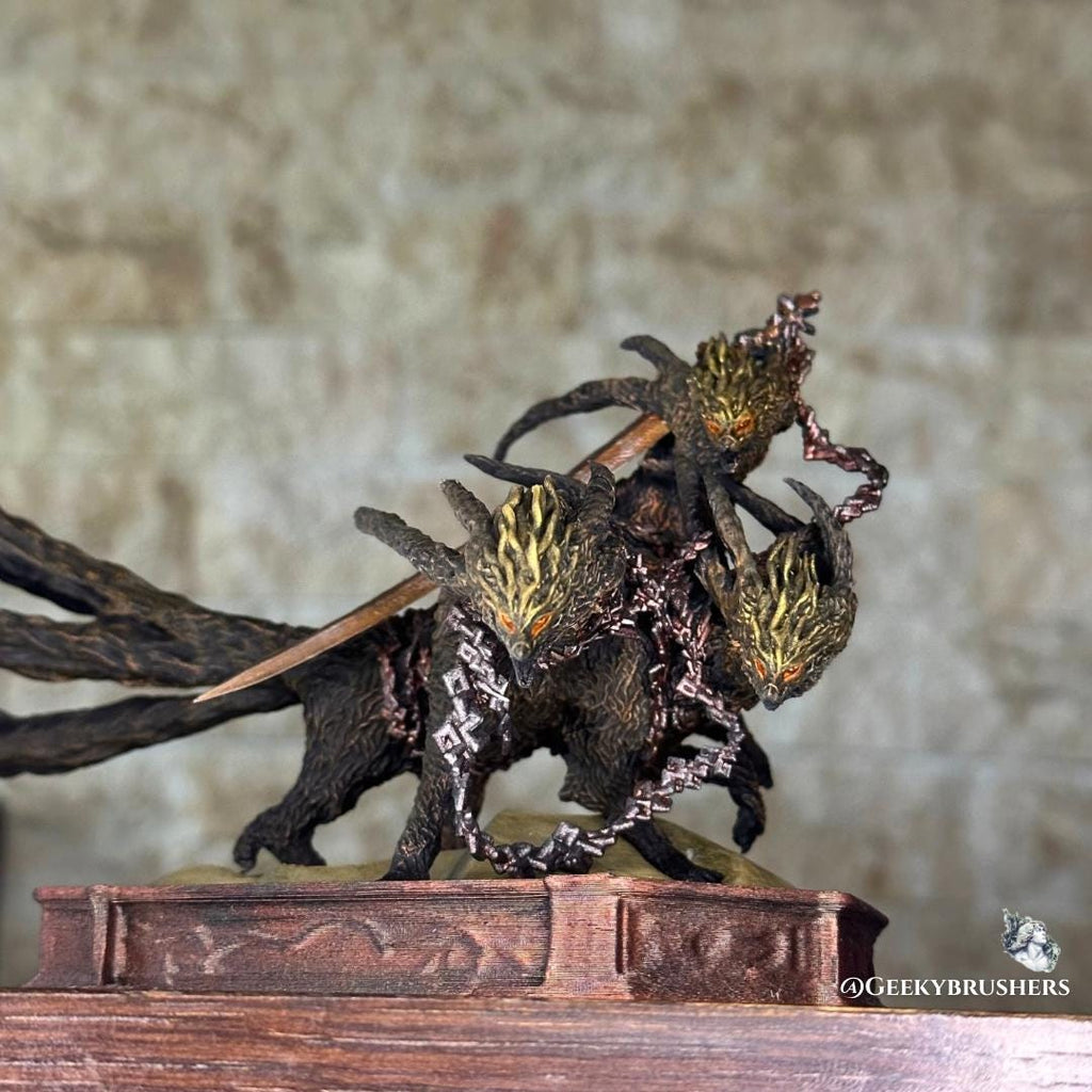 Gladius Beast of Night | Tricephalos | Elden Ring: Nightreign Resin Figure | Painted or Unpainted | Fromsoftware statue