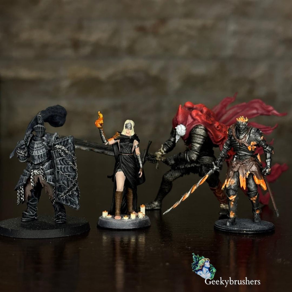 Slave Knight Gael Resin Miniature | Dark Souls 3 Collectible Statue | Hand-Painted Fan Art | 16K High Detail | One-Piece Display Model
