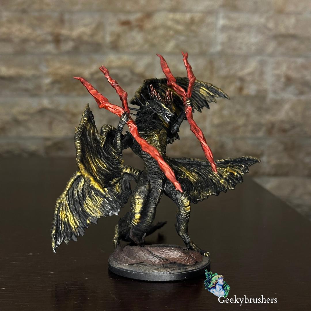 Lichdragon Fortissax, Hand-Painted Resin Statue, Elden Ring Collectible Fanart