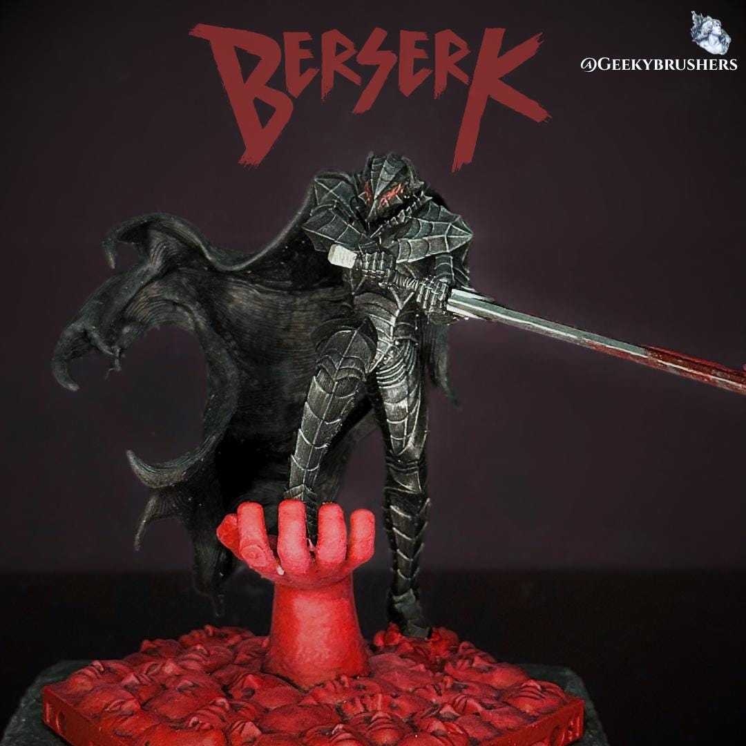 Berserk Guts Berserker Armor Figure: Hand-Painted Resin Statue