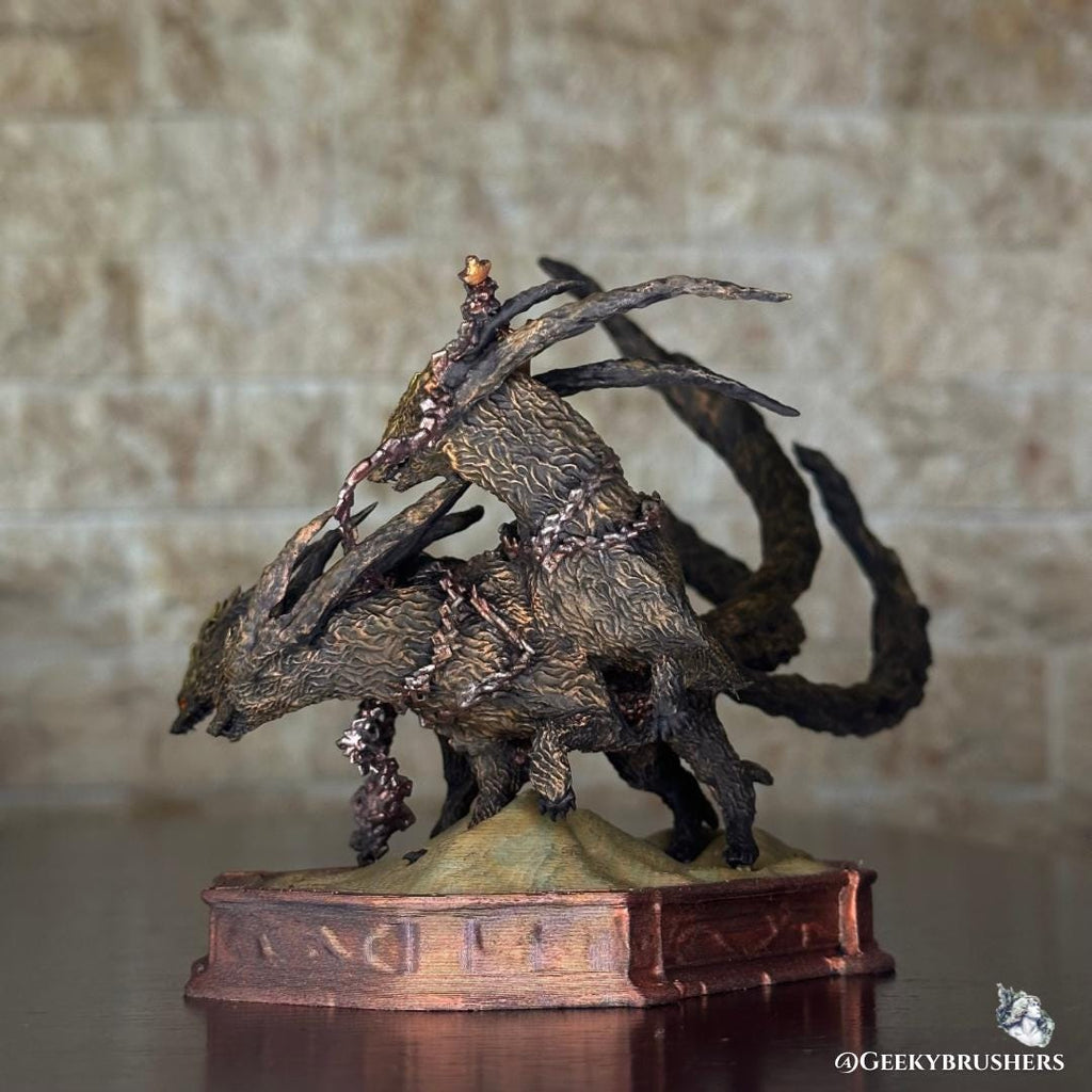 Gladius Beast of Night | Tricephalos | Elden Ring: Nightreign Resin Figure | Painted or Unpainted | Fromsoftware statue