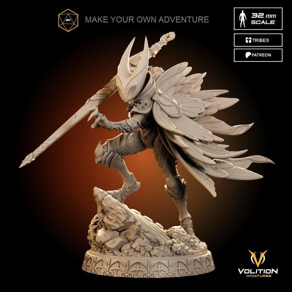 Hornet Miniature Resin Figurine | Hollow Knight Diorama, 32mm Scale